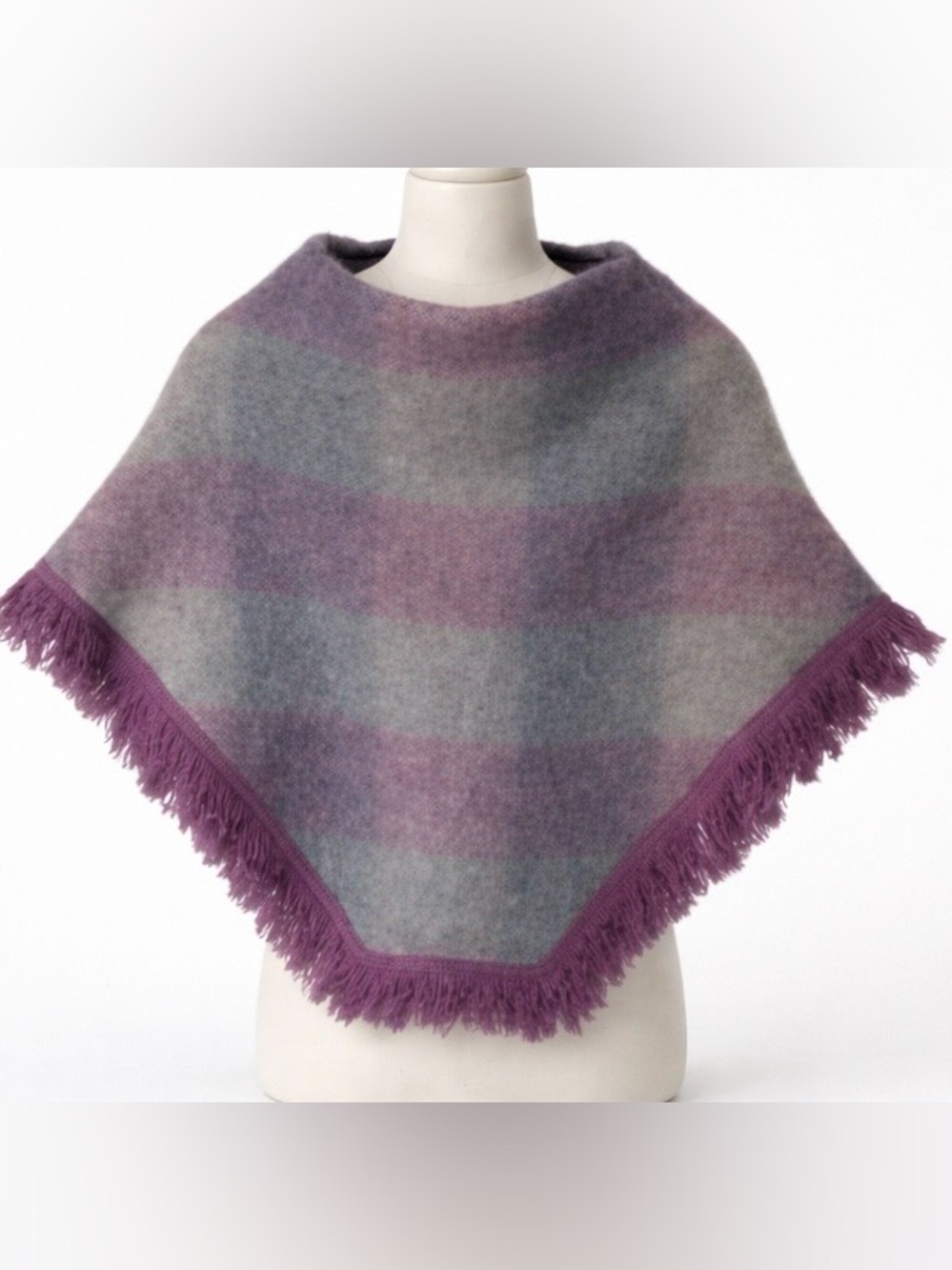 Lochcarron of Scotland Cape /Poncho Mohair Wool Authentic Youth One size